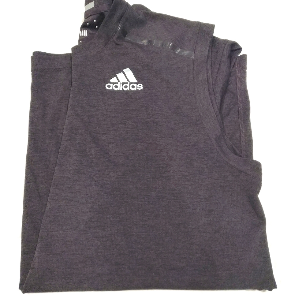 Purple Adidas cut off workout - Picture 1 of 3